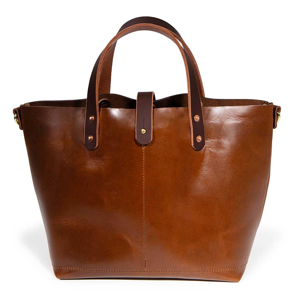 Leather Mini Tote - Nested