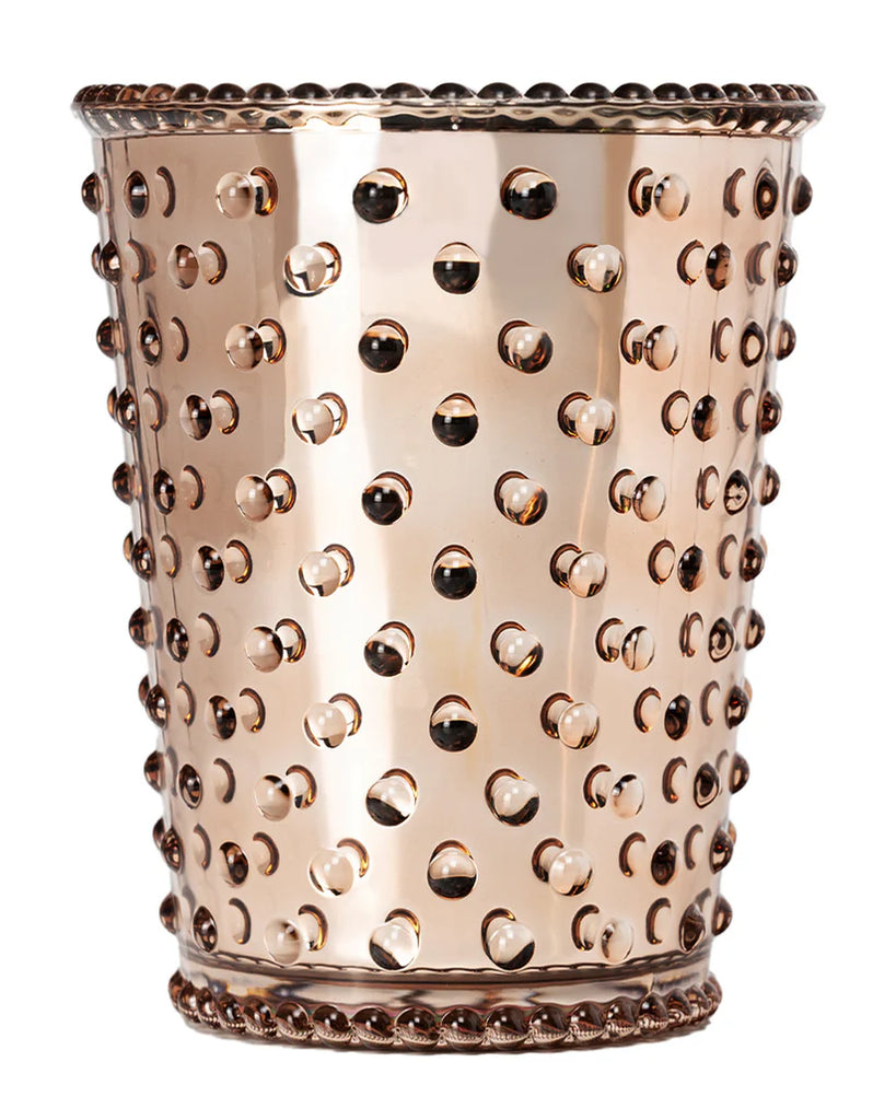 Chrome Fir & Grapefruit Hobnail Glass Candle - Nested Designs
