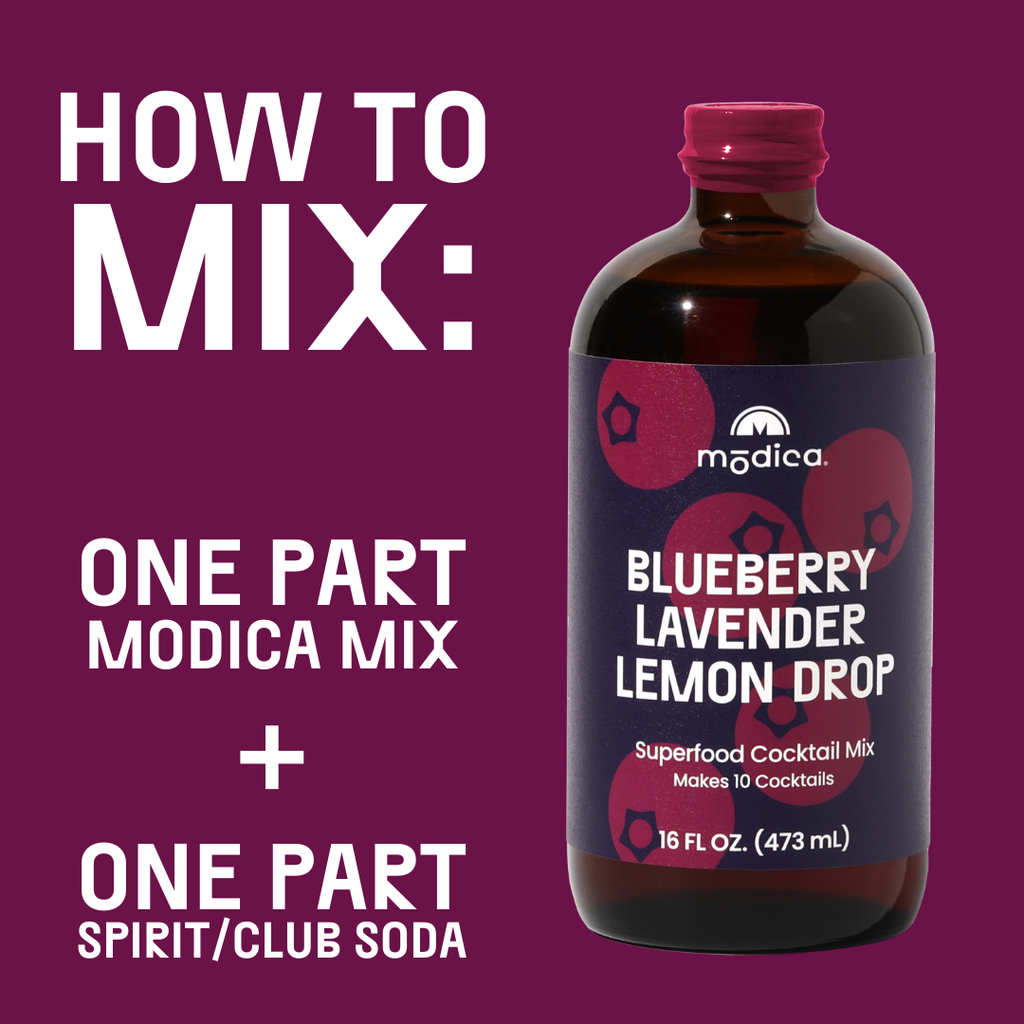 Blueberry Lavender Lemon Drop Cocktail + Mocktail Mix - Nested