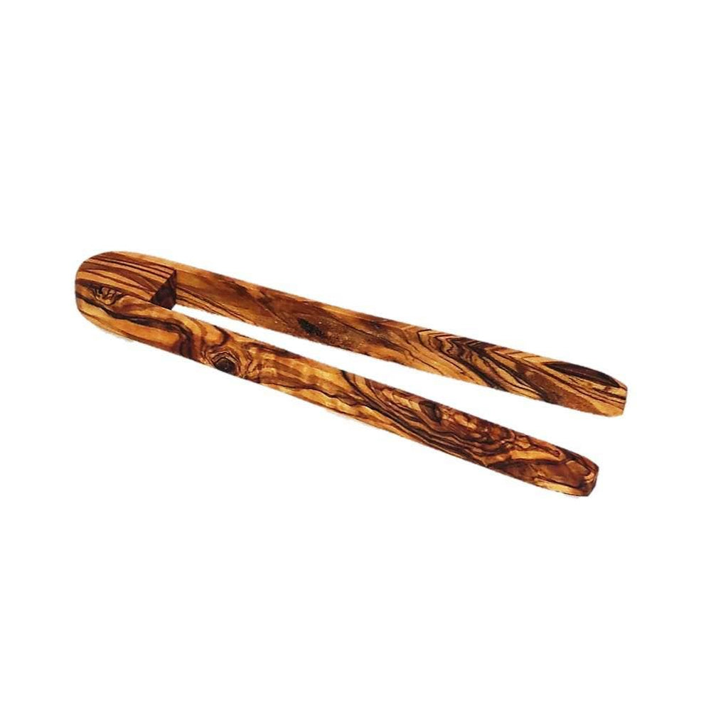 Olive Wood Toaster Tongs - Nested Designs