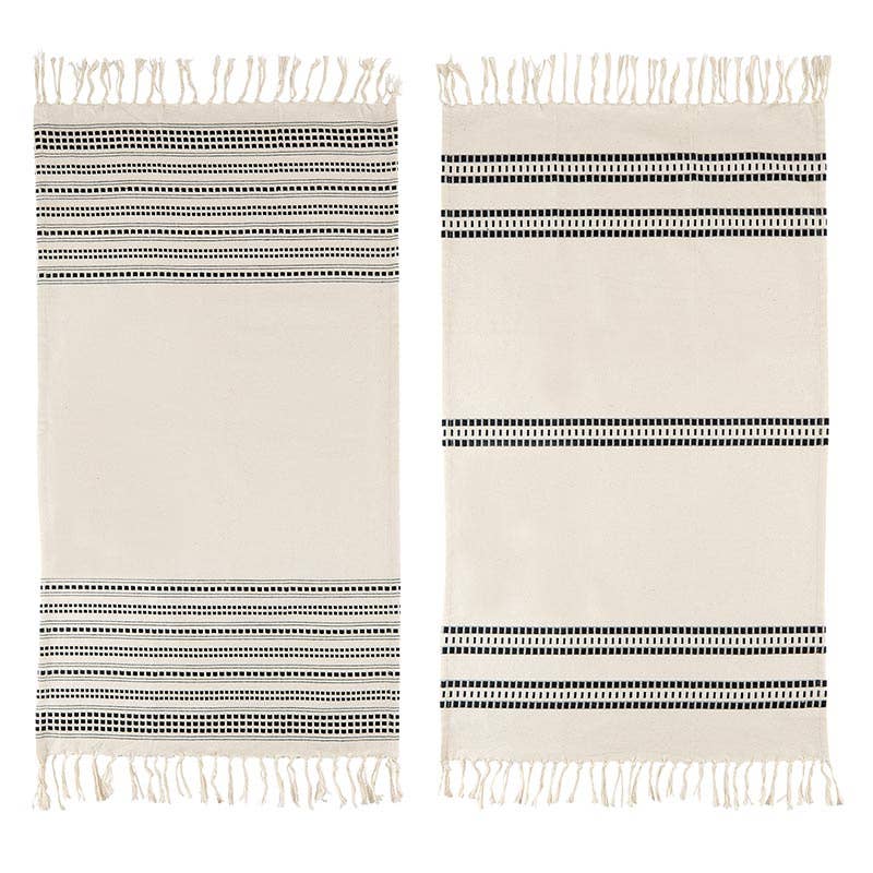 Striped Tea Towels, Set of Two - Nested