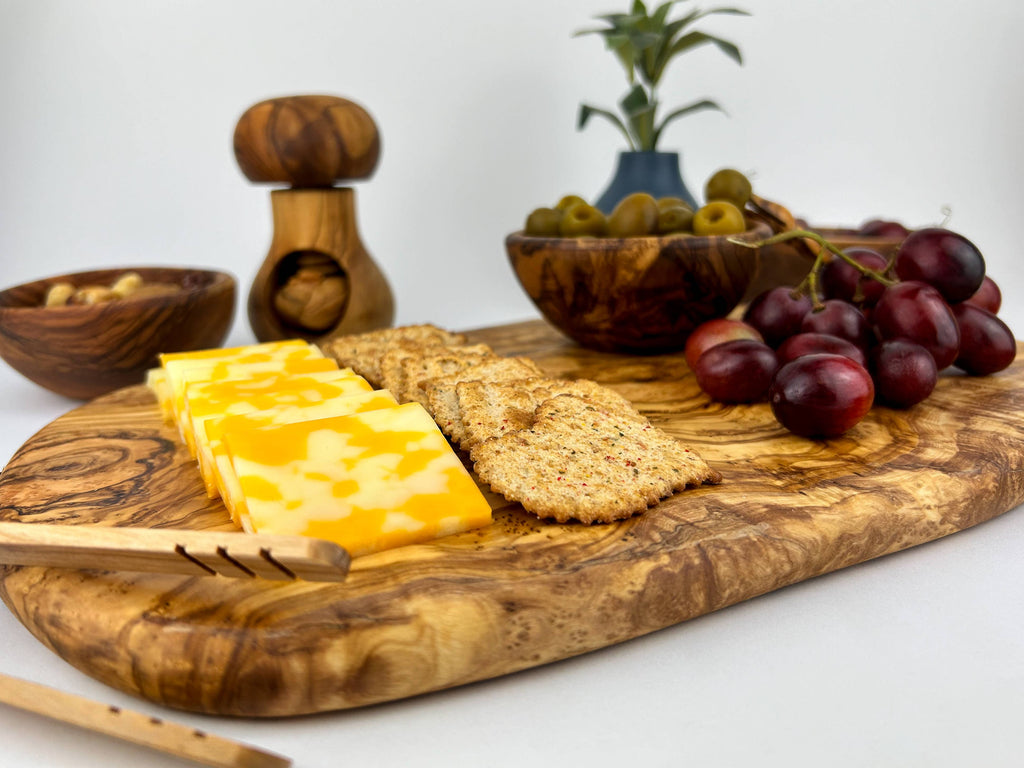 Olive Wood Cheese Board - Nested