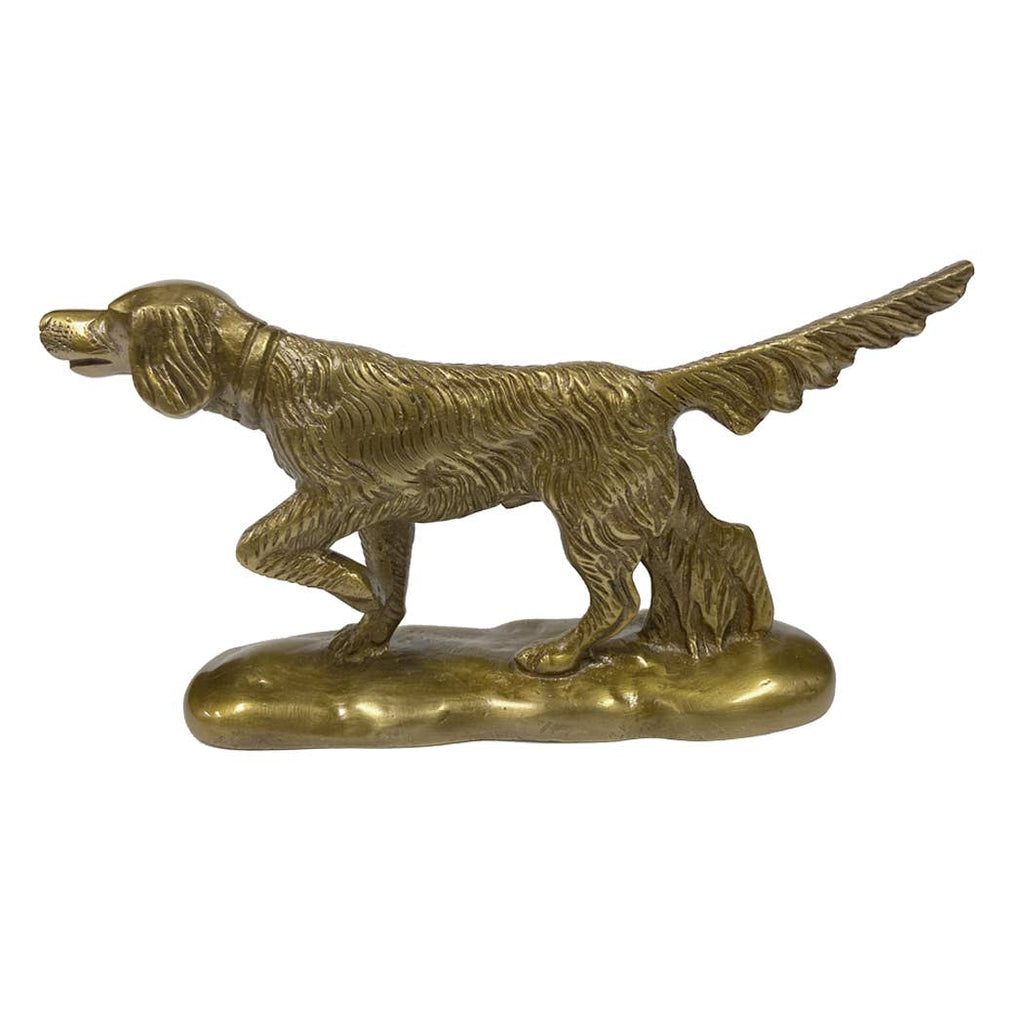 Solid Brass Dog Paperweight - Nested