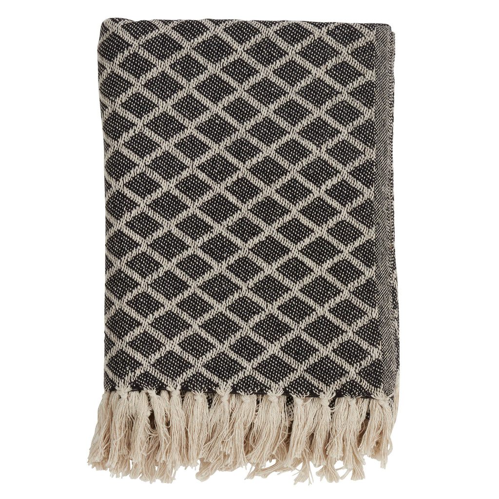 Diamond Tassel Throw - Nested Designs