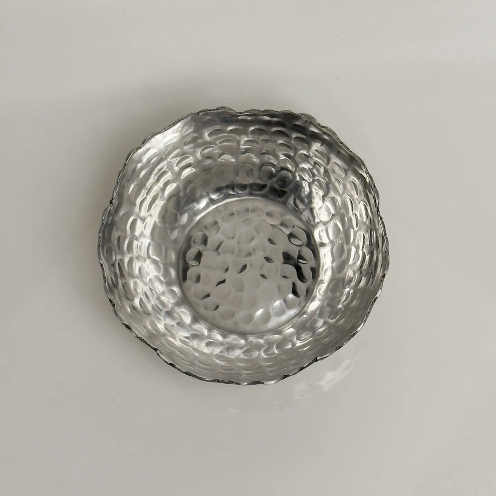 Aluminum Bowl with Ridged Edges  - Nested