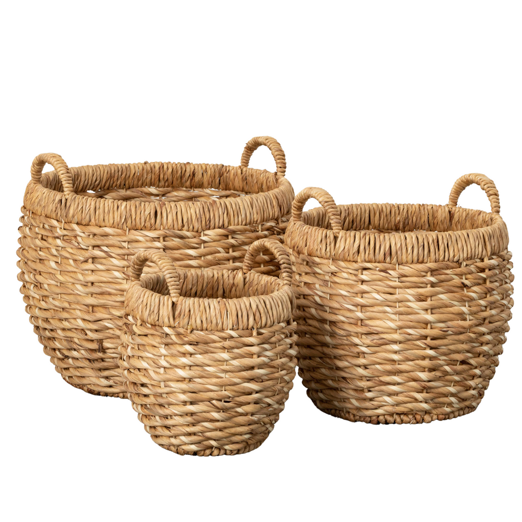Chunky Woven Basket Trio - Nested Designs