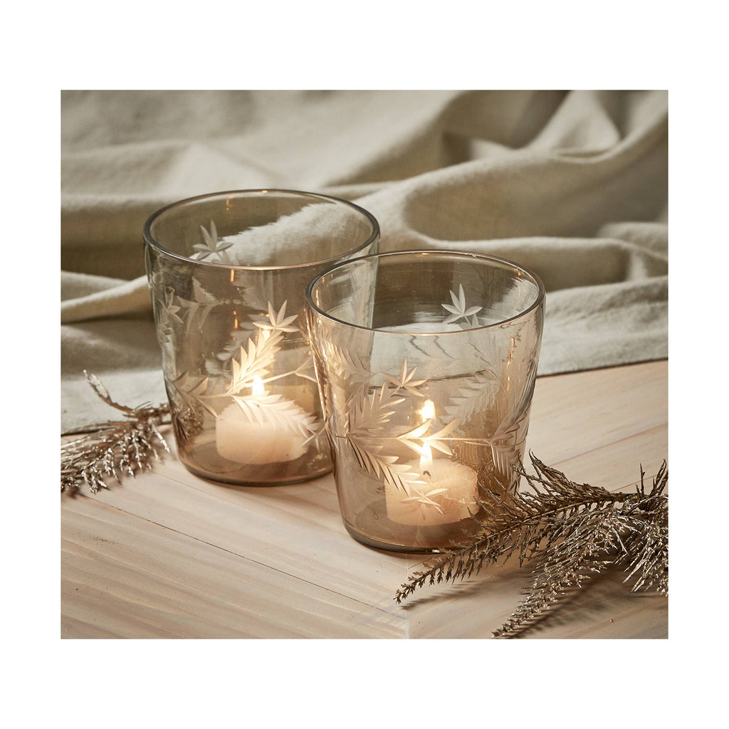 Ombre Handcut Leaf Tealight Holder - Nested