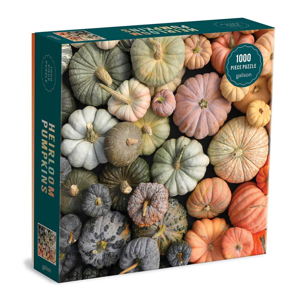 Heirloom Pumpkins 1000 Piece Puzzle in Square Box - Nested Deign