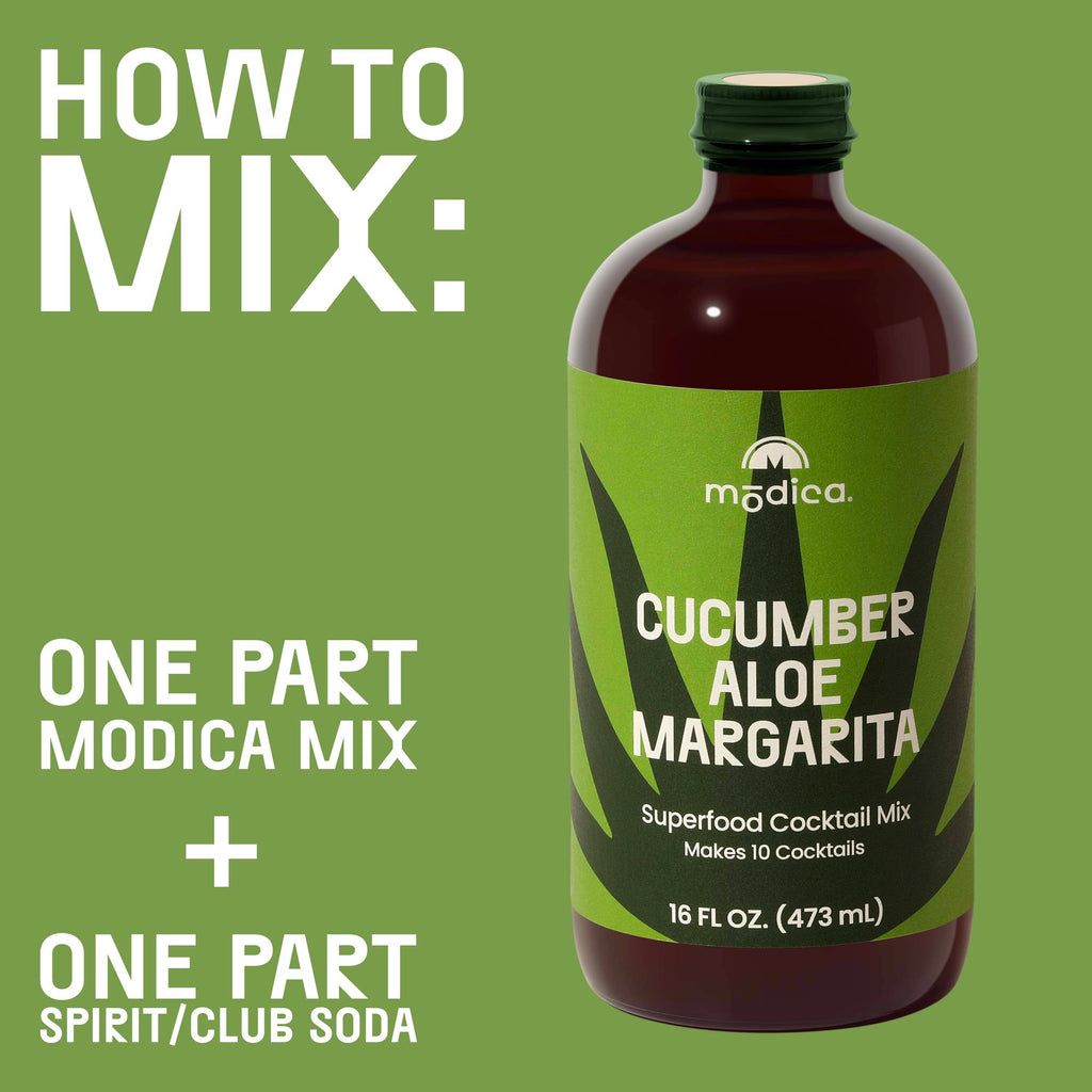 Cucumber Aloe Margarita Cocktail + Mocktail Mix - Nested