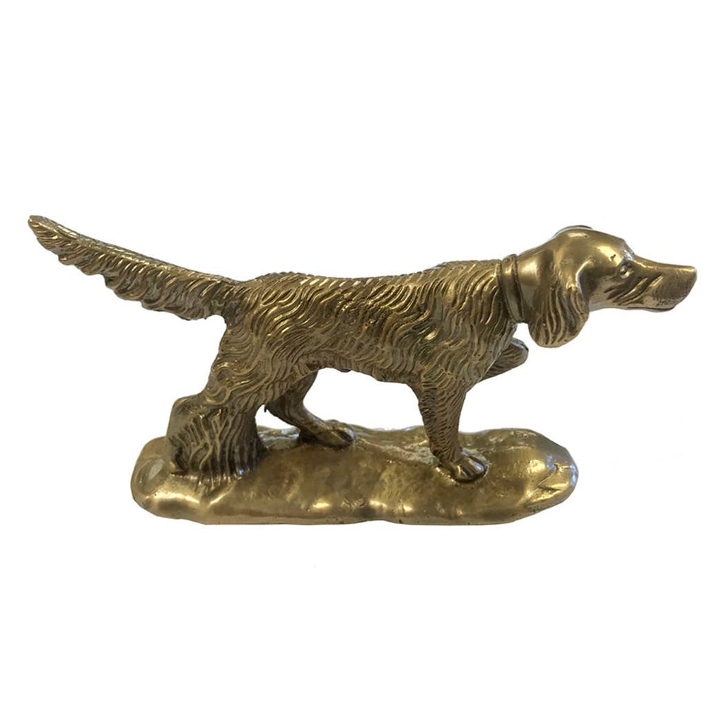 Solid Brass Dog Paperweight - Nested