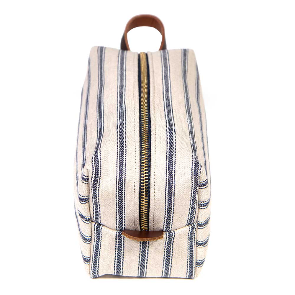 Seaside Linen Stripe Travel Kit - Nested