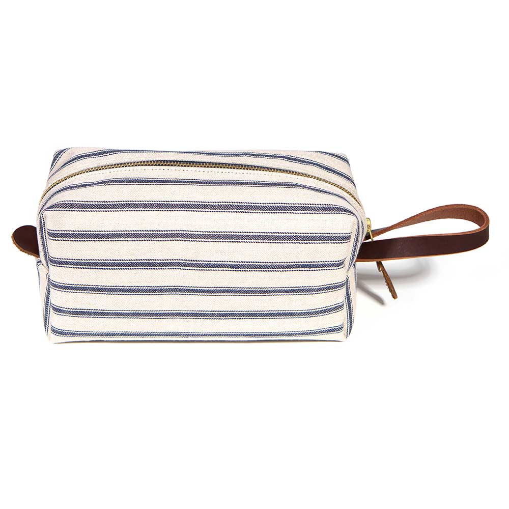 Seaside Linen Stripe Travel Kit - Nested