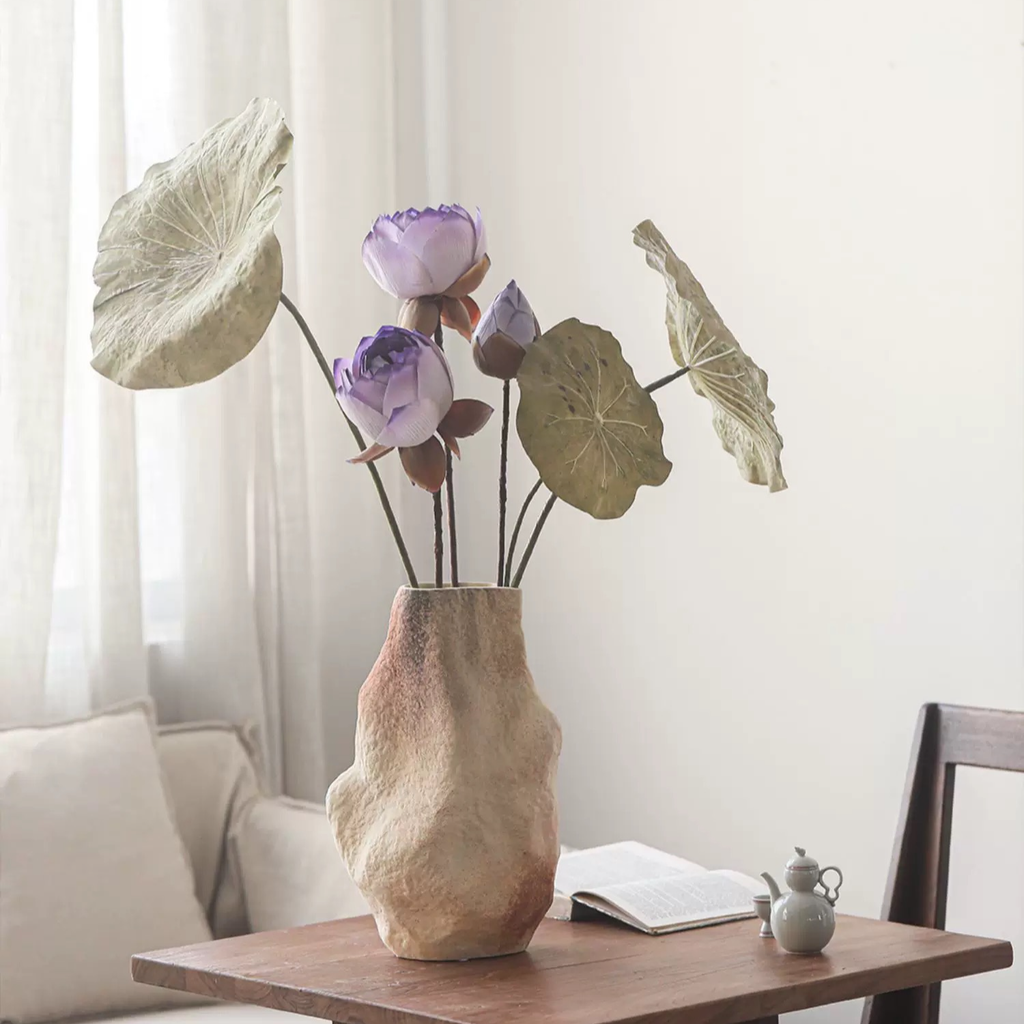 Artificial Rustic Lotus Stem - Nested