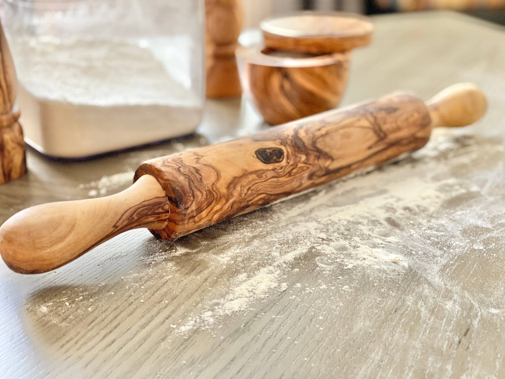 Olive Wood Rolling Pin - Nested Designs