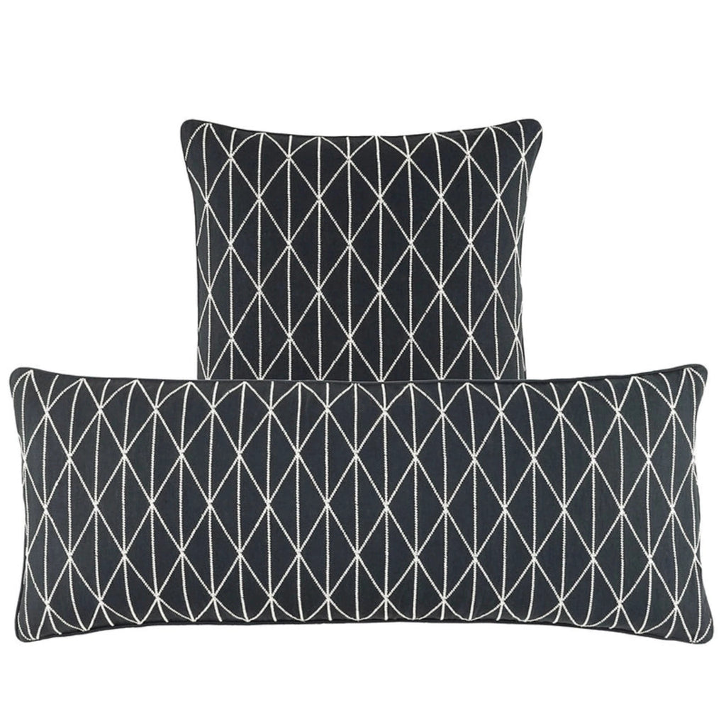 Adger Embroidered Granite Decorative Pillow - Nest Designs