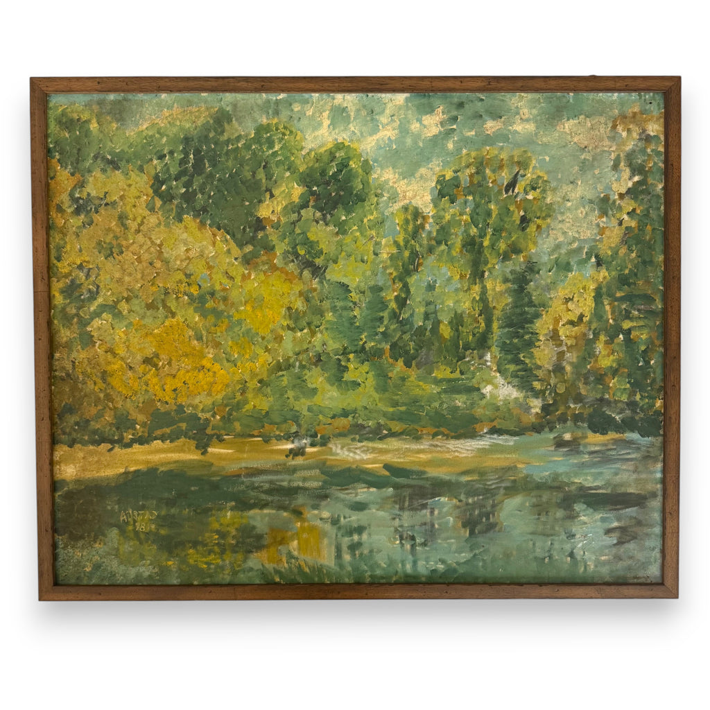 Original Austad Oil Painting Circa 1978 - Nested