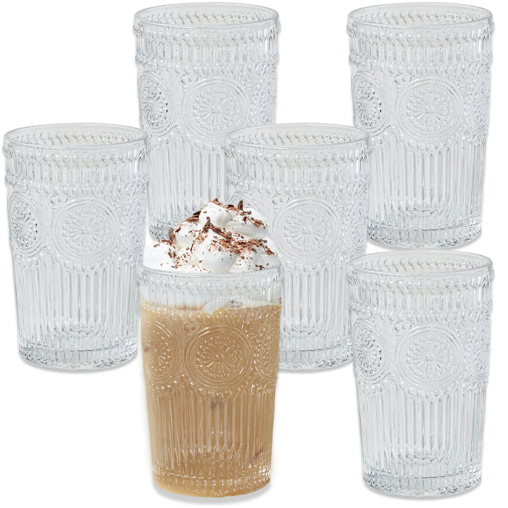 Textured Drinking Glasses - NESTED
