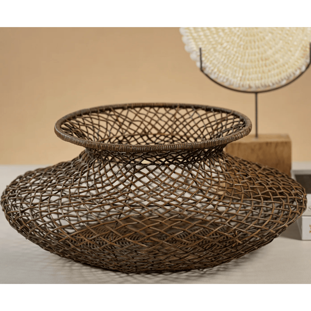 Bastide Loose Weave Rattan Basket - Nested Designs