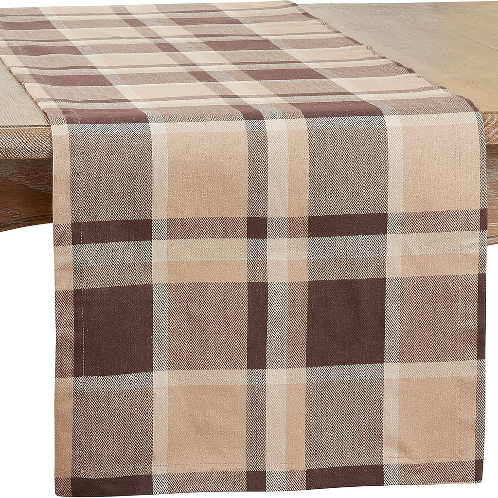 Brown Plaid Runner - Nested Design