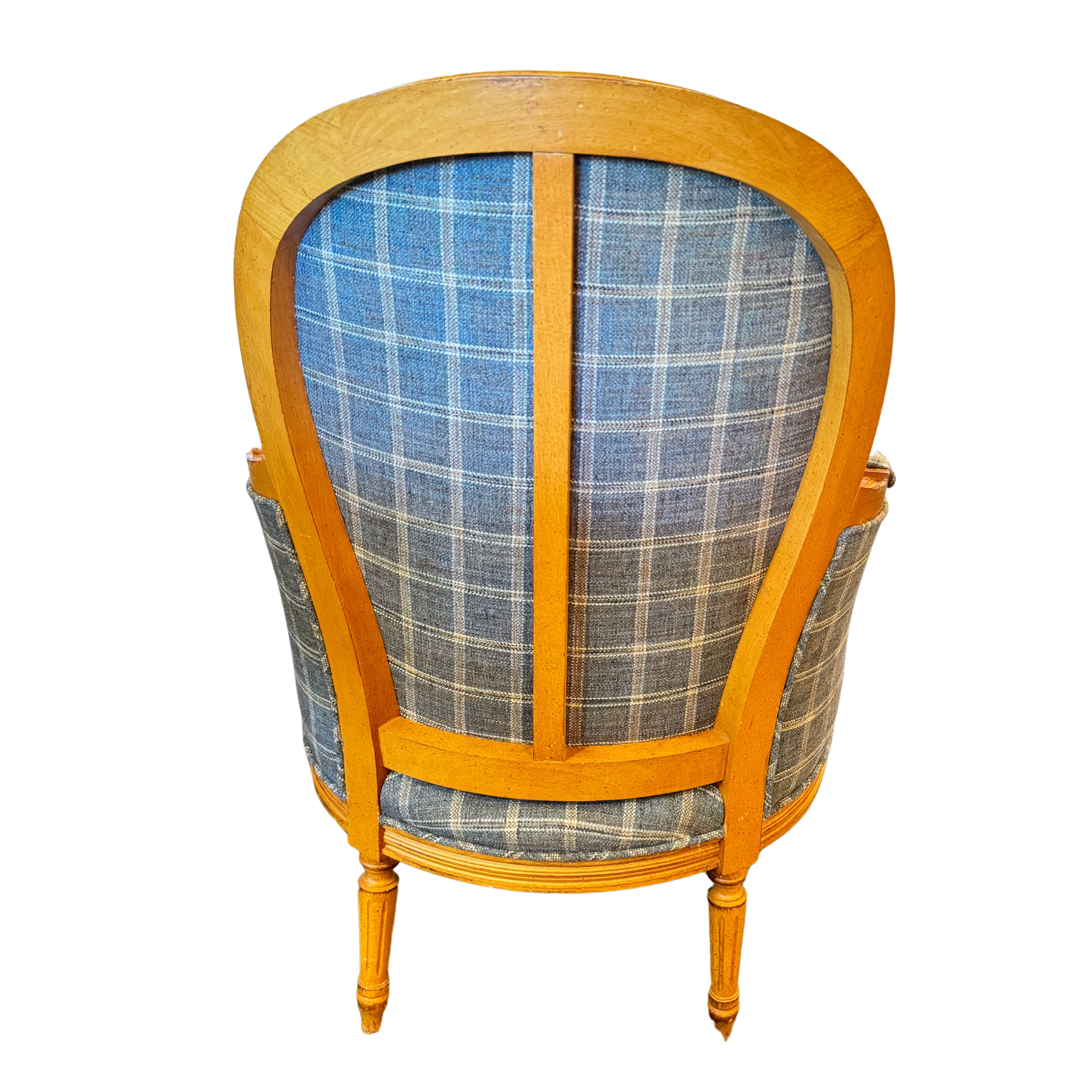 Windowpane Pattern Chair Gray Windowpane Plaid Occasional Chair – Nest Interior Design