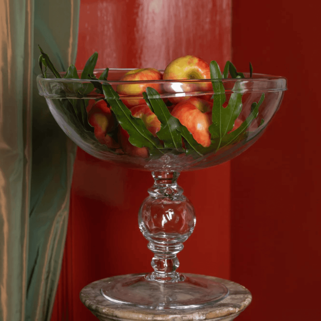 Clear Footed Compote Dish - Nested Designs