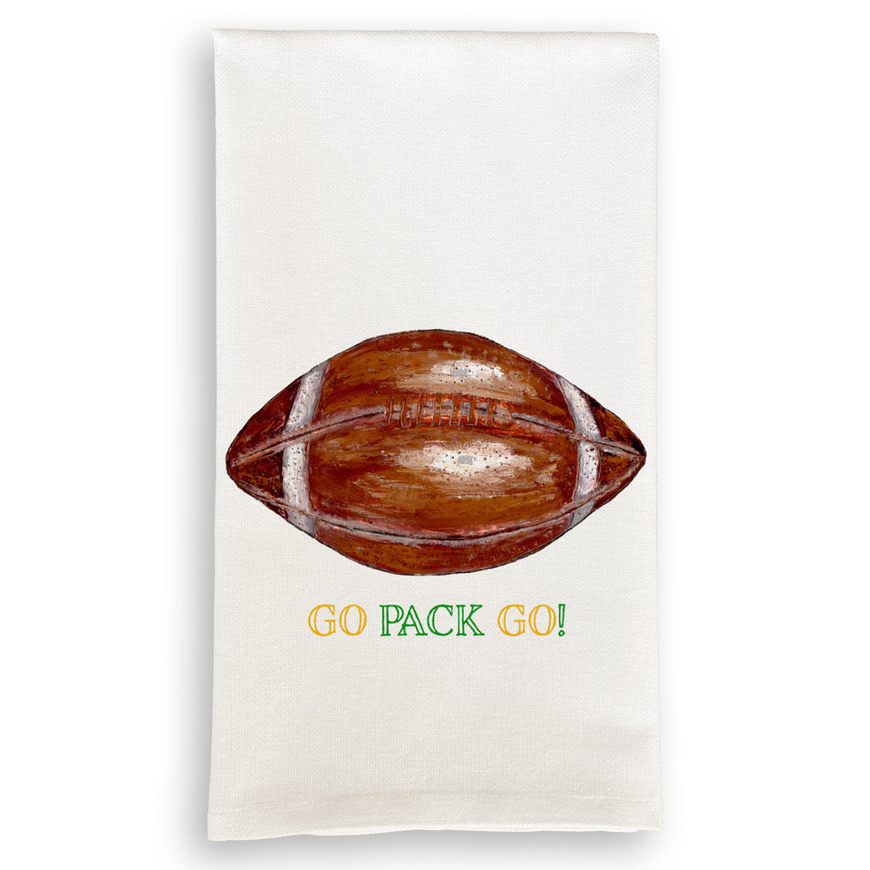 Go Pack Go - Green Bay Packer tea towels - Nested Designs