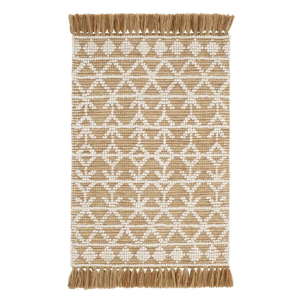 Pembrook Handwoven Wool Rug in Ochre - Nested Designs