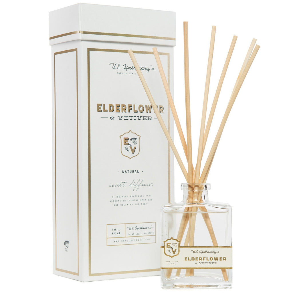 Elderflower and Vetiver Scent Diffuser Kit - Nested