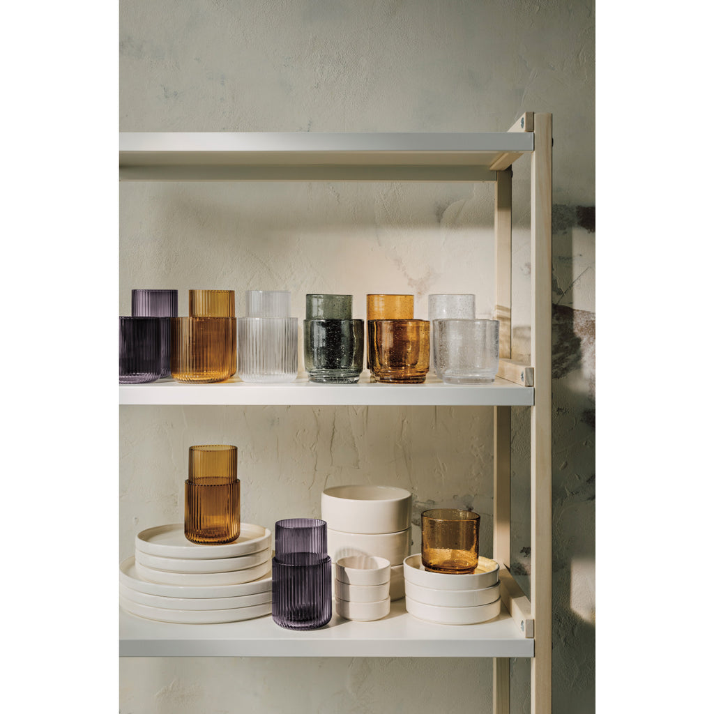 Fluted Glass 12 oz - Smoke - Nested Designs