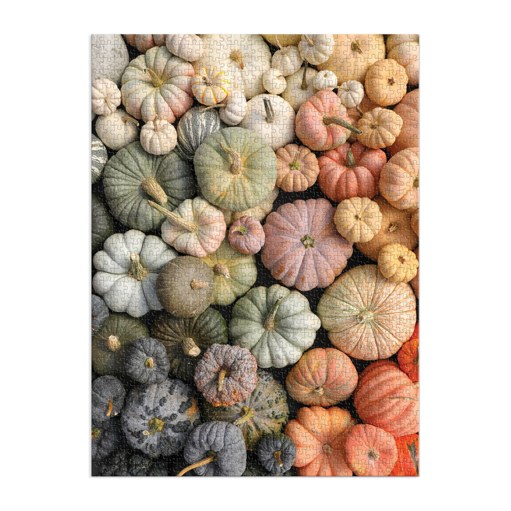 Heirloom Pumpkins 1000 Piece Puzzle in Square Box - Nested Deign