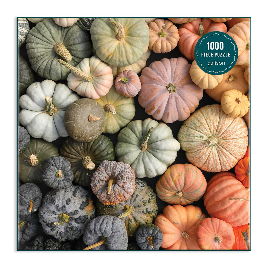 Heirloom Pumpkins 1000 Piece Puzzle in Square Box - Nested Deign