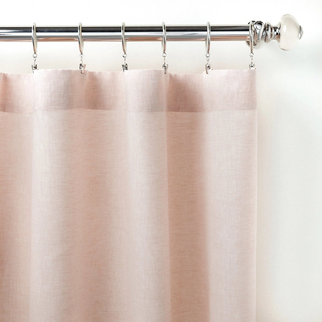 Lush Linen Slipper Pink Curtain Panel - Nested Designs