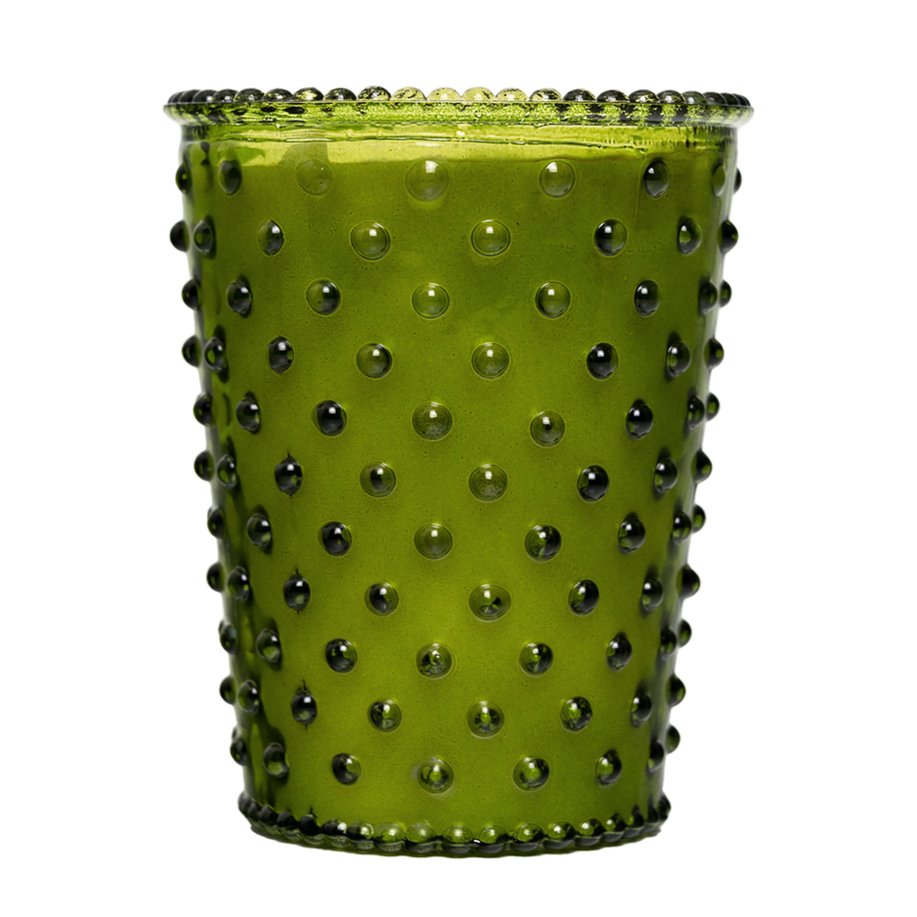 Pear Hobnail Glass Candle - Nested Design