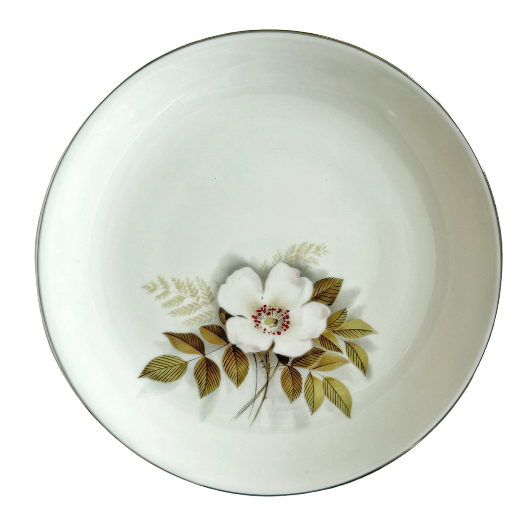 Nancy Prentiss Ivory Rose 1964 Salad Plates, Set of 6 - Nested