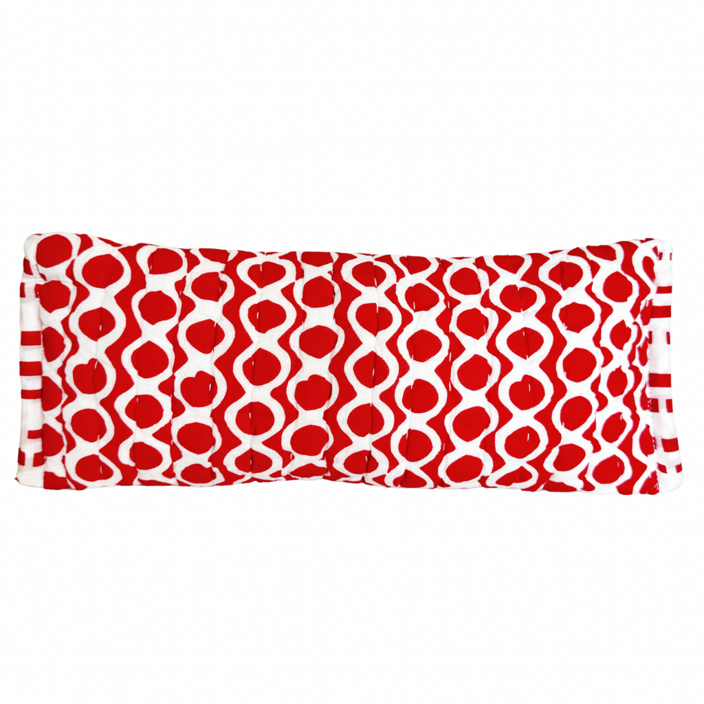 Pouch in Red and White - Nested