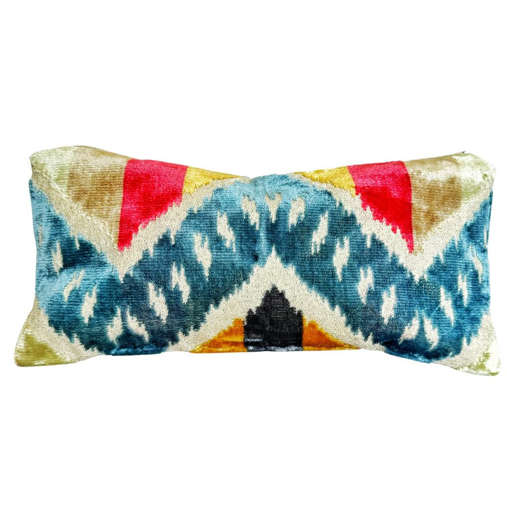 Pouch in Multi-Colored Chevron - Nested