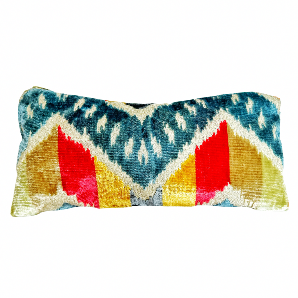 Pouch in Multi-Colored Chevron - Nested