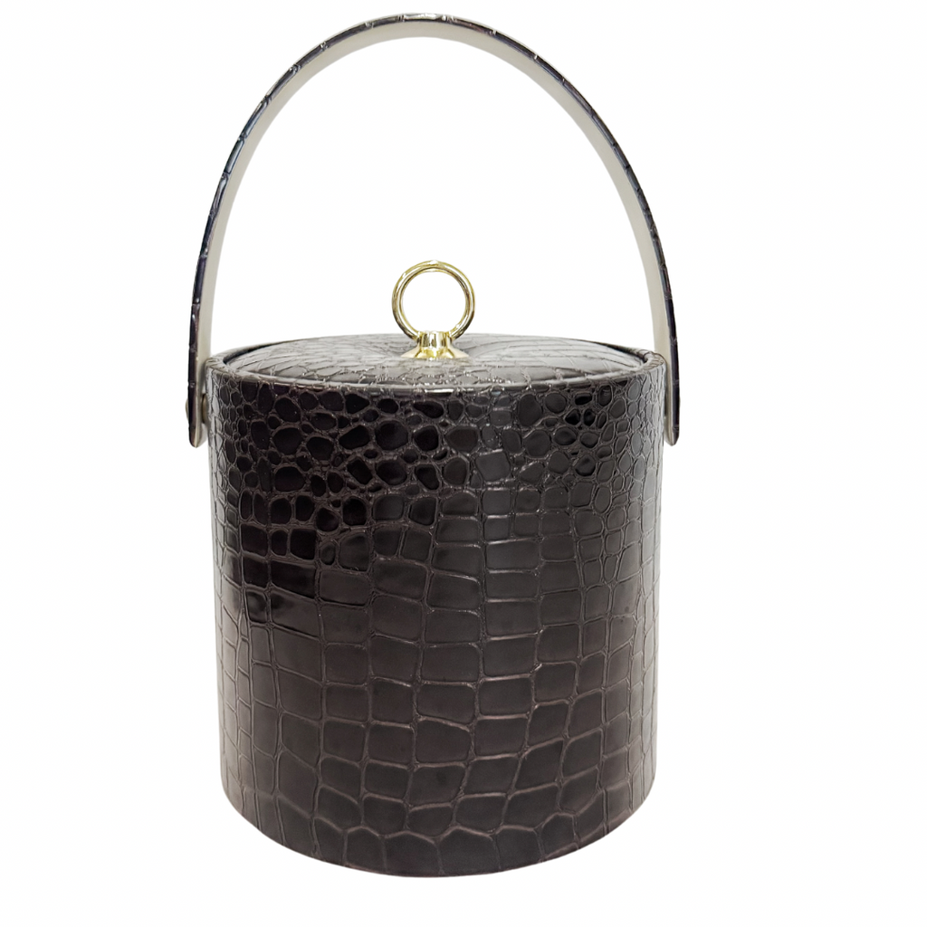 Vintage Crocodile Ice Bucket - Nested