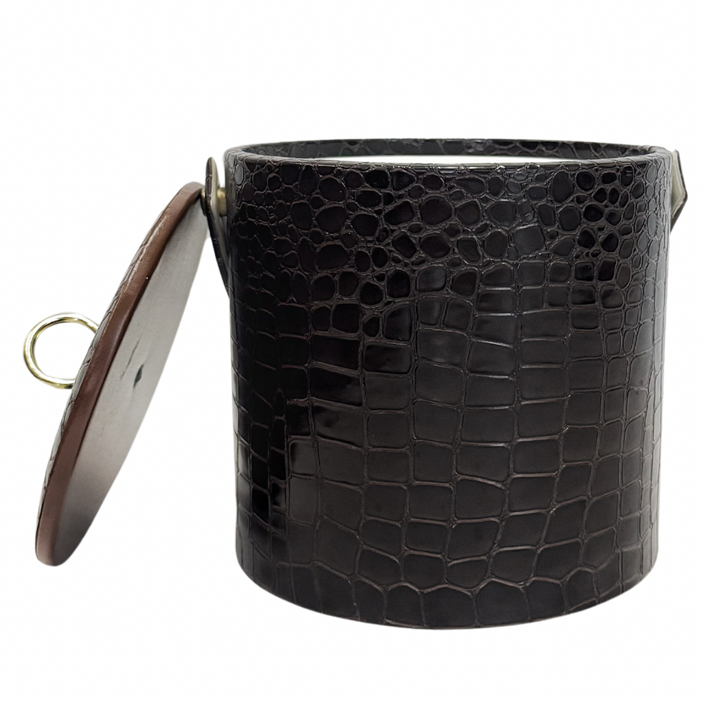 Vintage Crocodile Ice Bucket - Nested