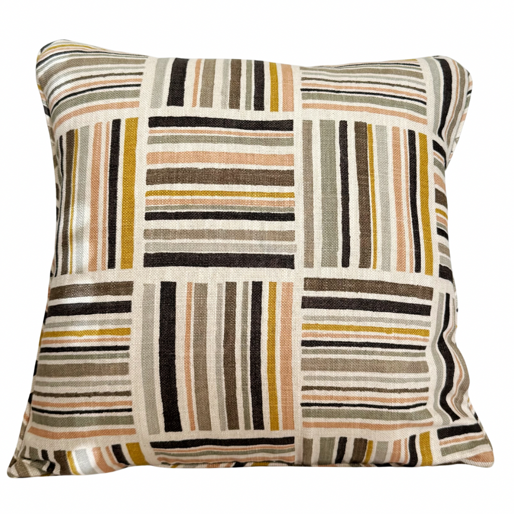 Modern Crosshatch Pillow - Nested