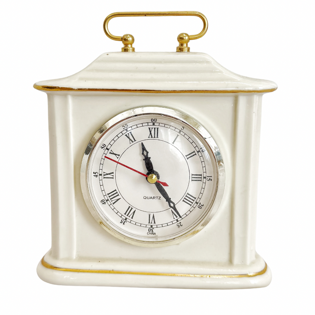 White Porcelain Clock - Nested