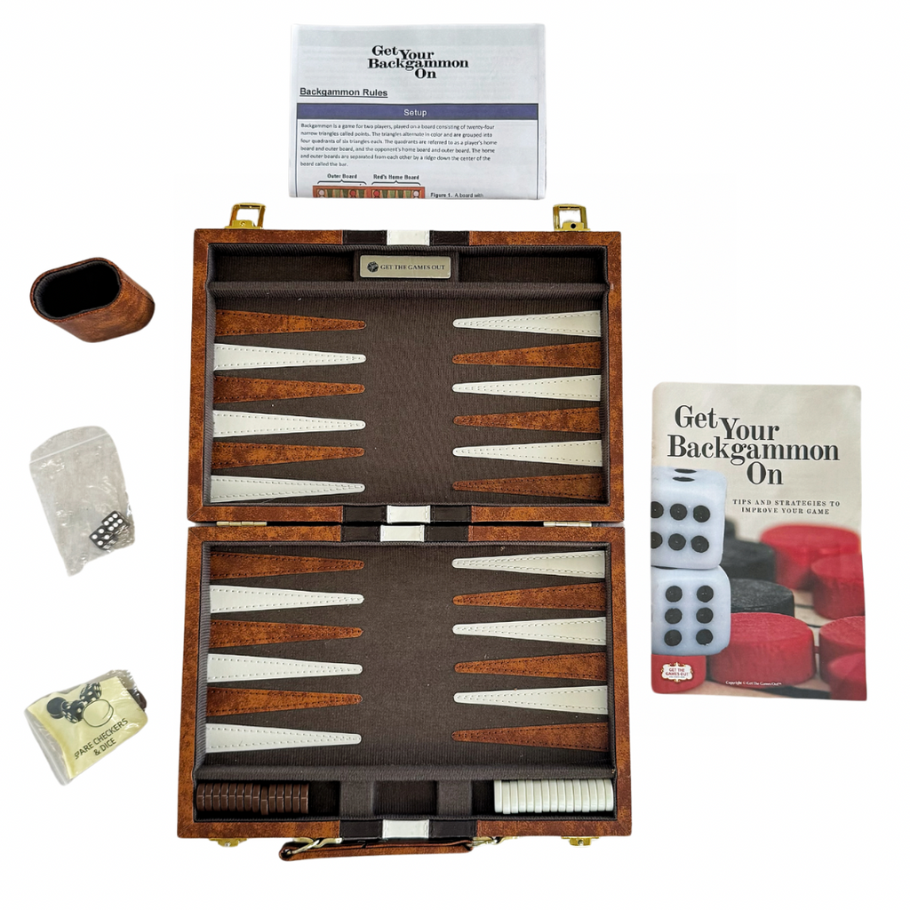 Vintage Backgammon Set - Nested