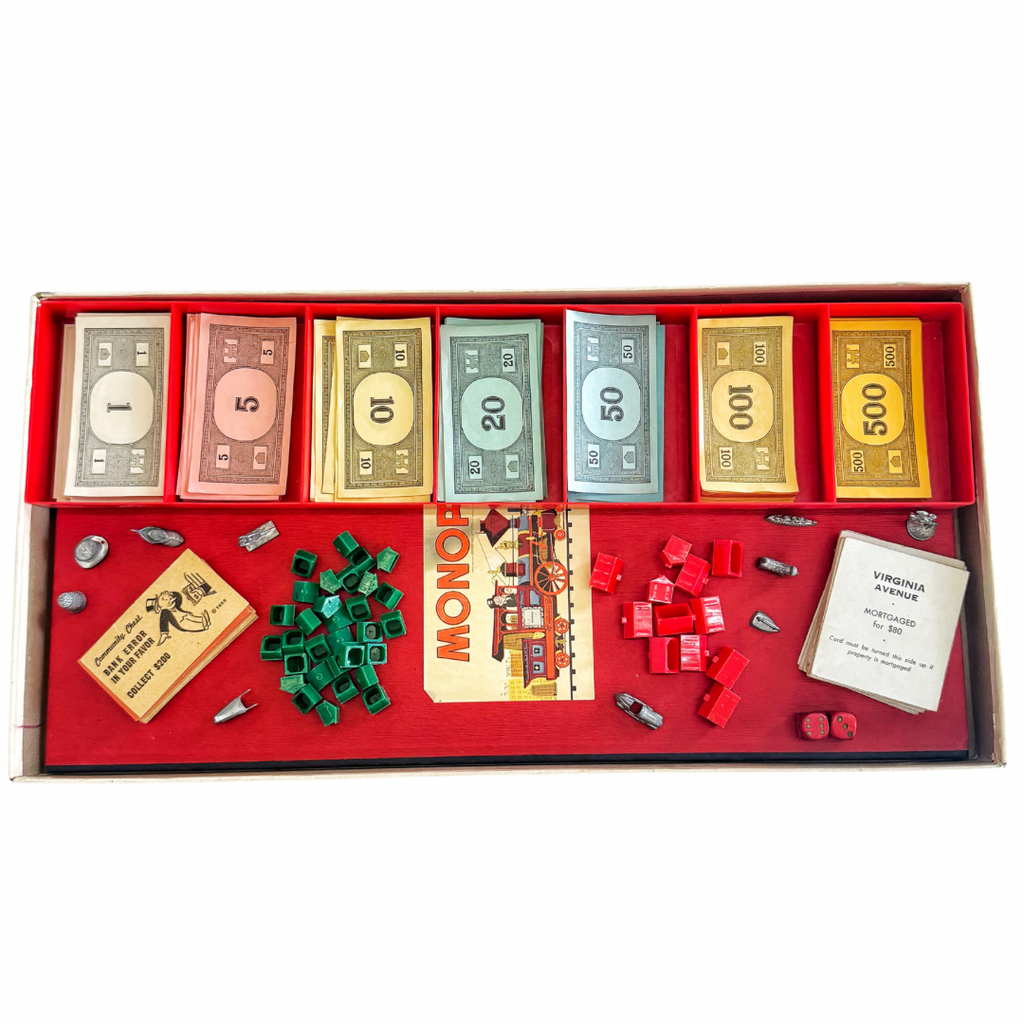 1957 Vintage Monopoly Set - Nested