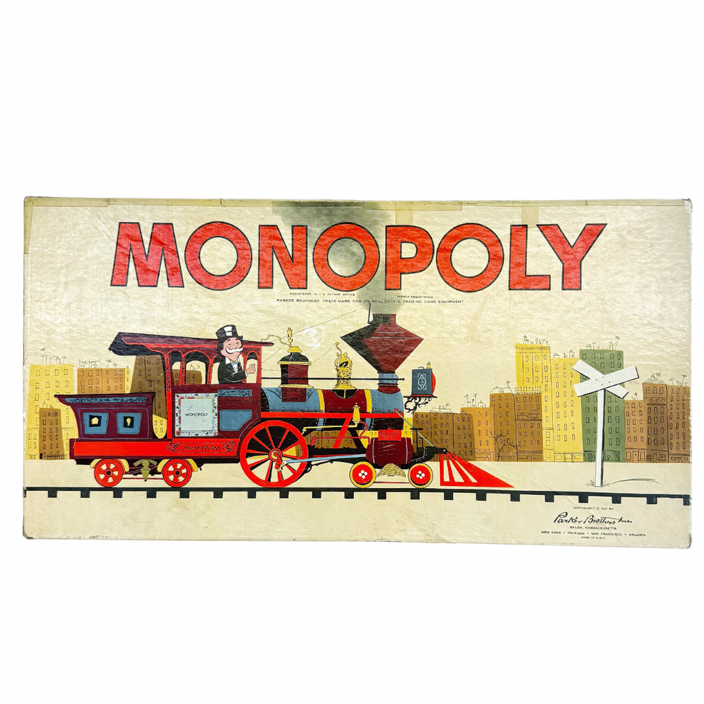 1957 Vintage Monopoly Set - Nested