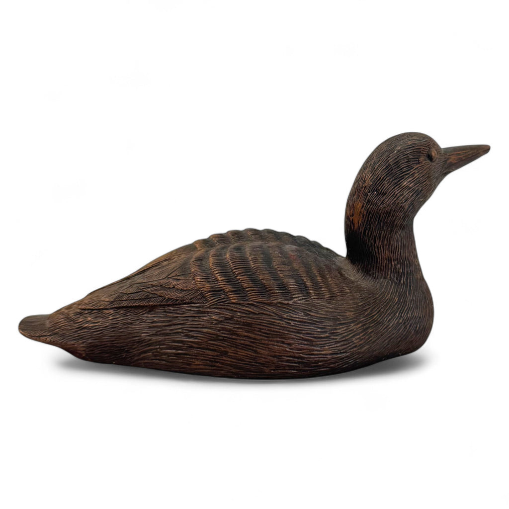 Brass Carved Duck Sculpture - Nested