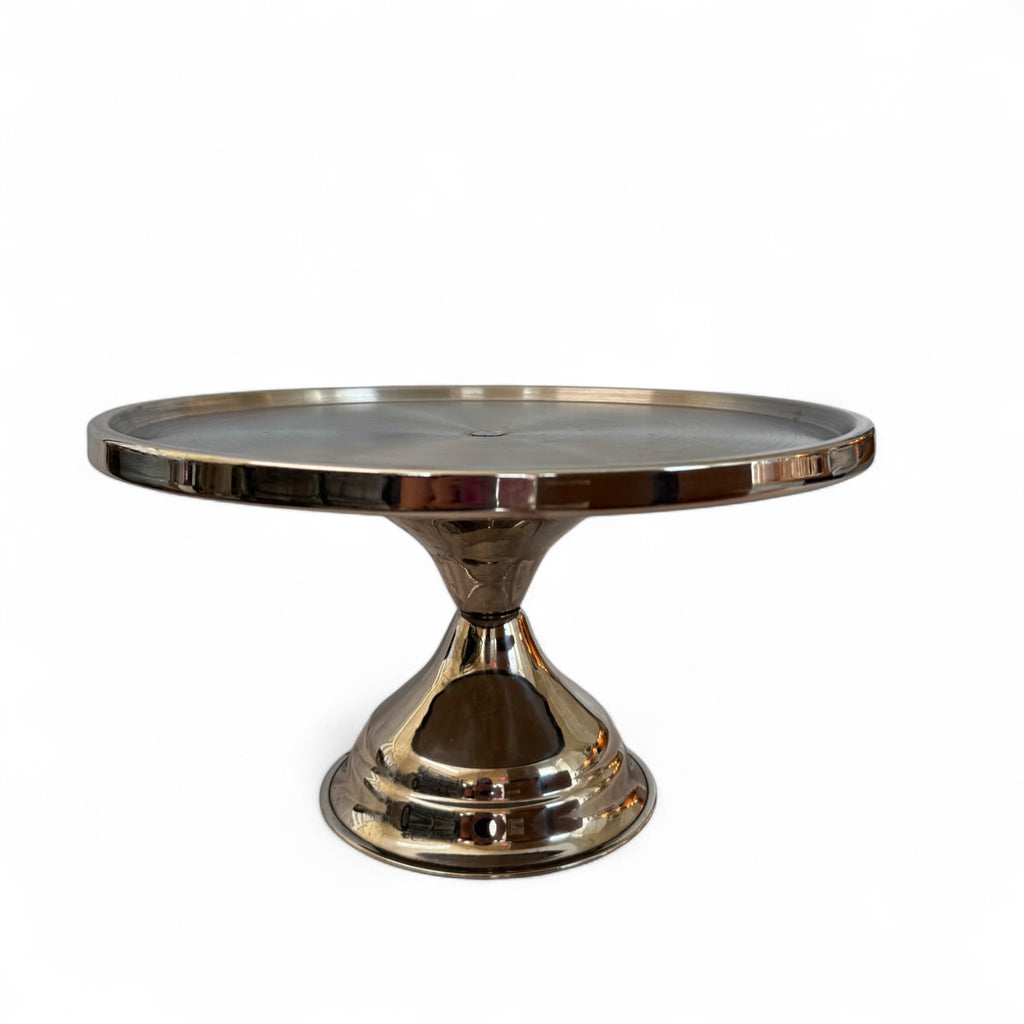 Vintage Stainless Footed Pedestal - Nested