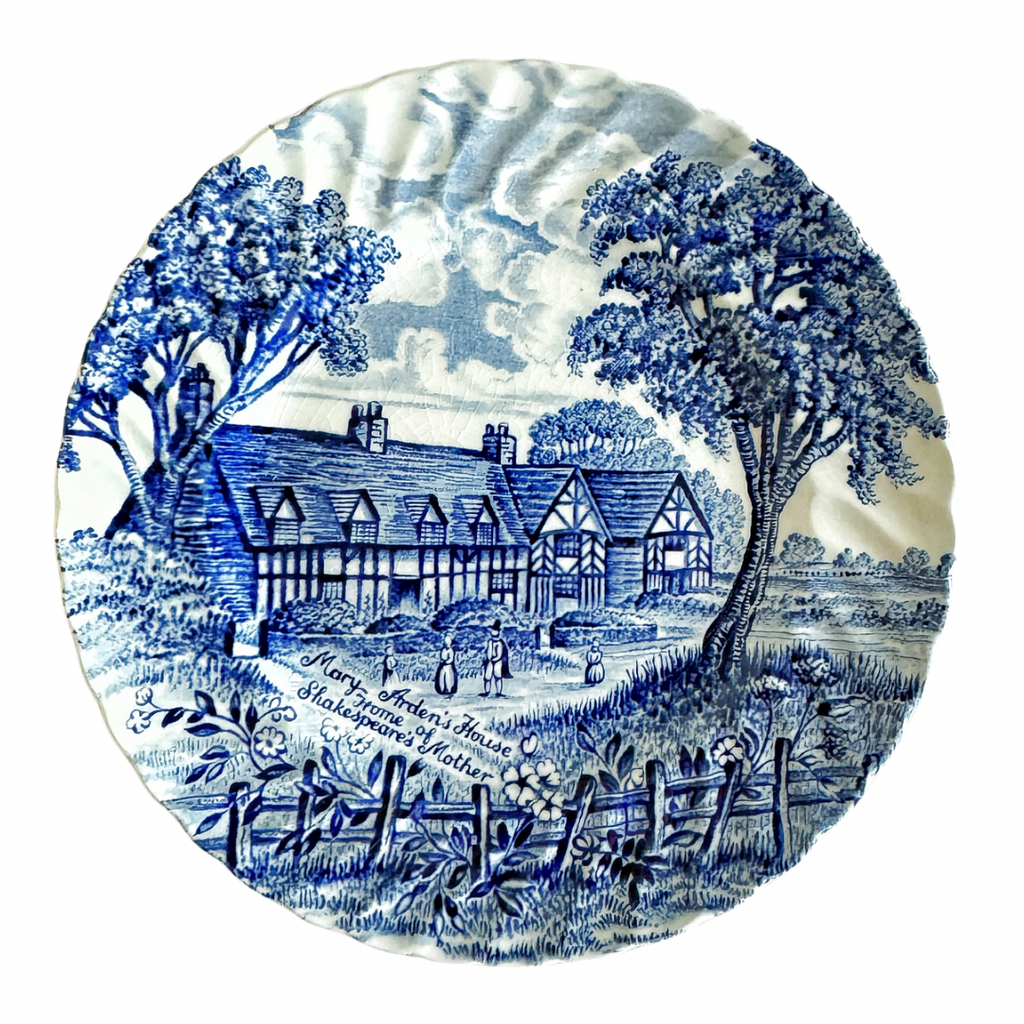 Blue and White Shakespeare Country Plate - Nested