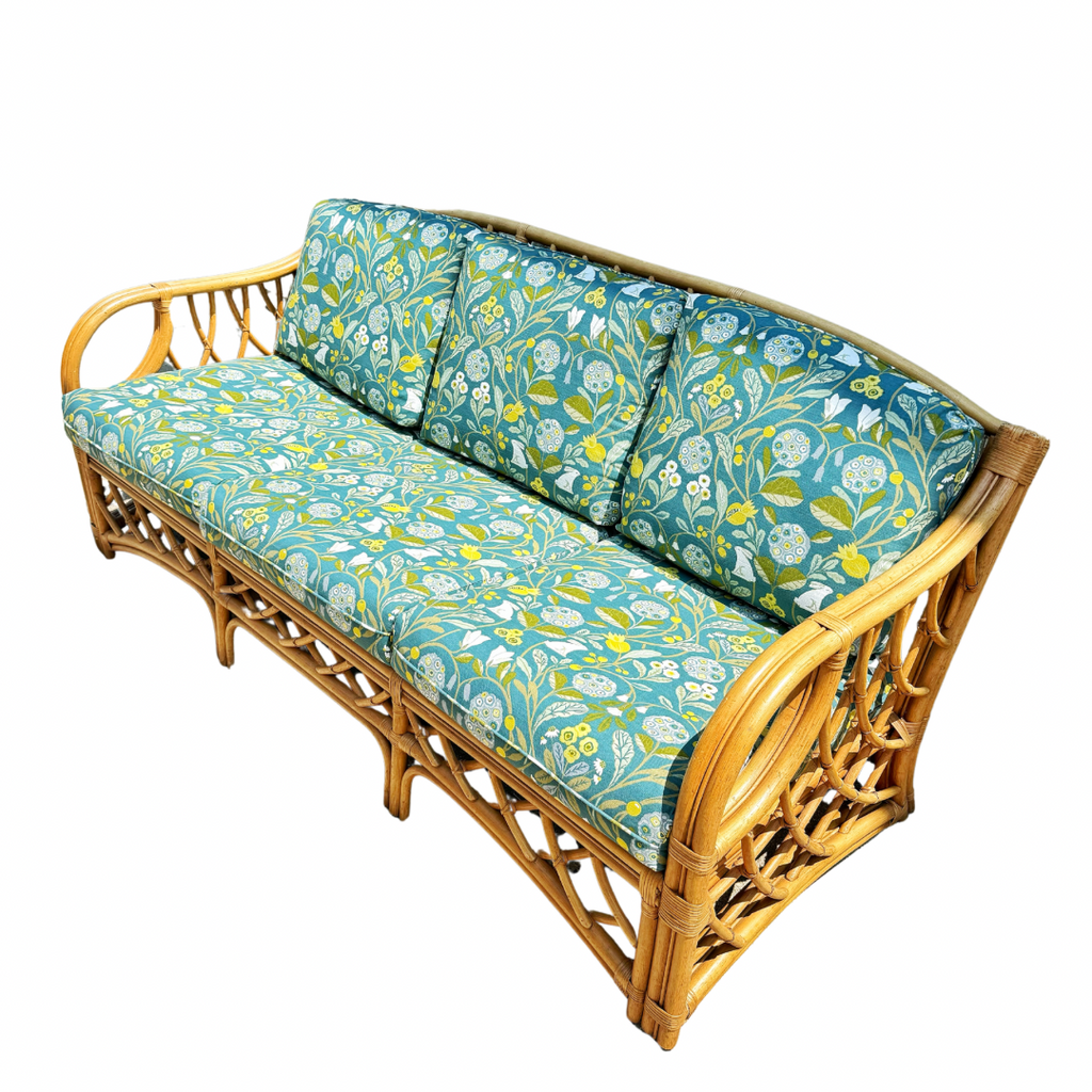 Vintage Rattan Sofa - Nested