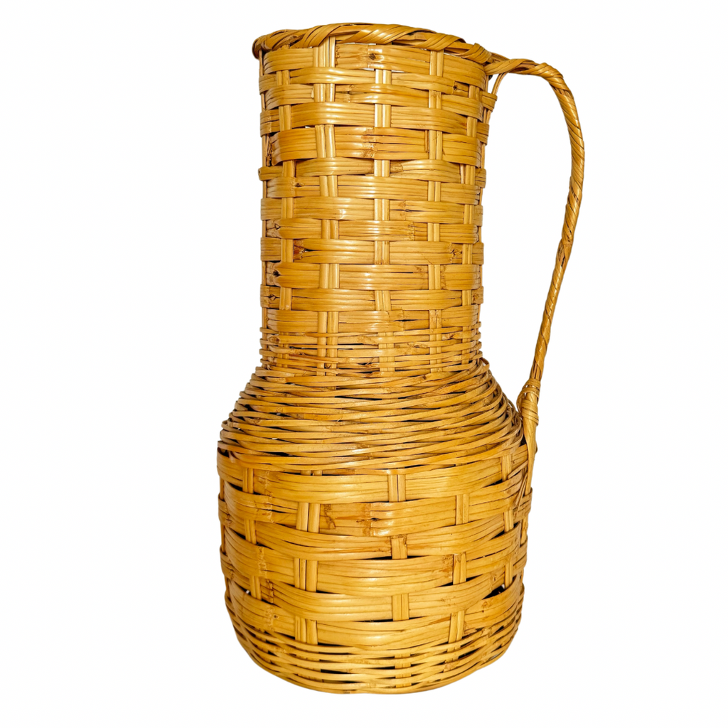 Vintage Wicker Vessel - Nested