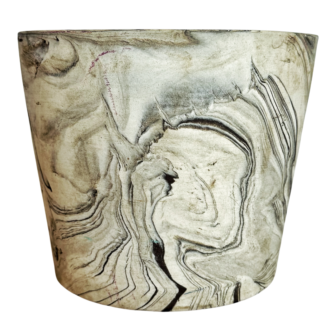 large marble plant pot Marbleized Pot – Nest Interior Design